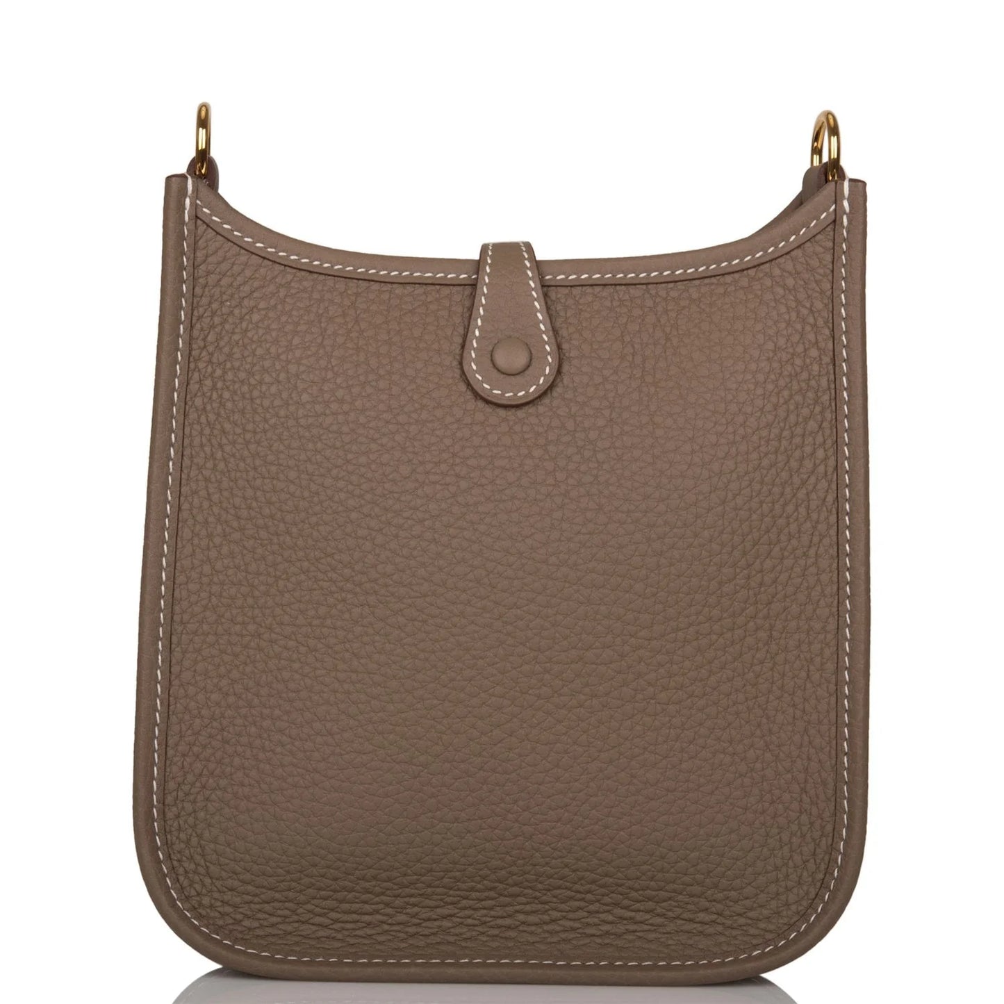 HERMES Mini Evelyne - Etoupe Clemence Gold Hardware