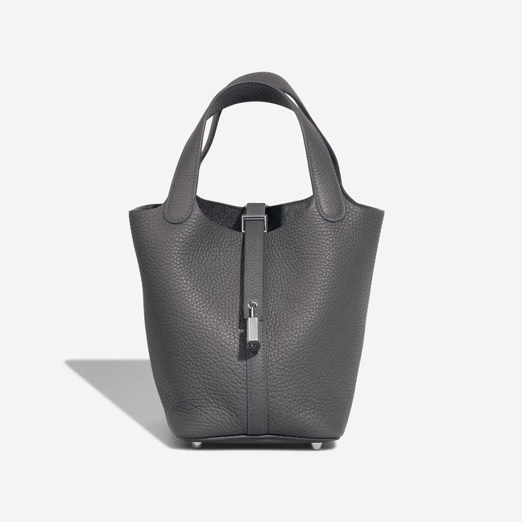 HERMES Picotin 18 Taurillon Clemence Ardoise