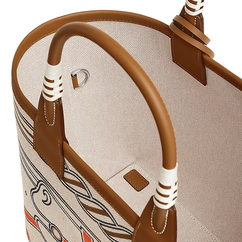 Hermes Steeple 25 Toile H Plume