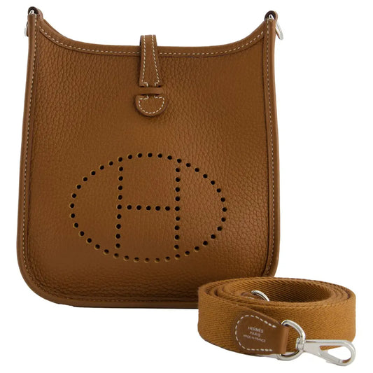 Hermes Mini Evelyne leather -Camel